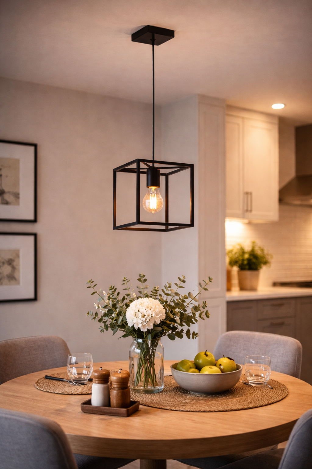 Lustra pendul Eglo BLACKCROWN, neagră, din oțel, inaltime reglabilă