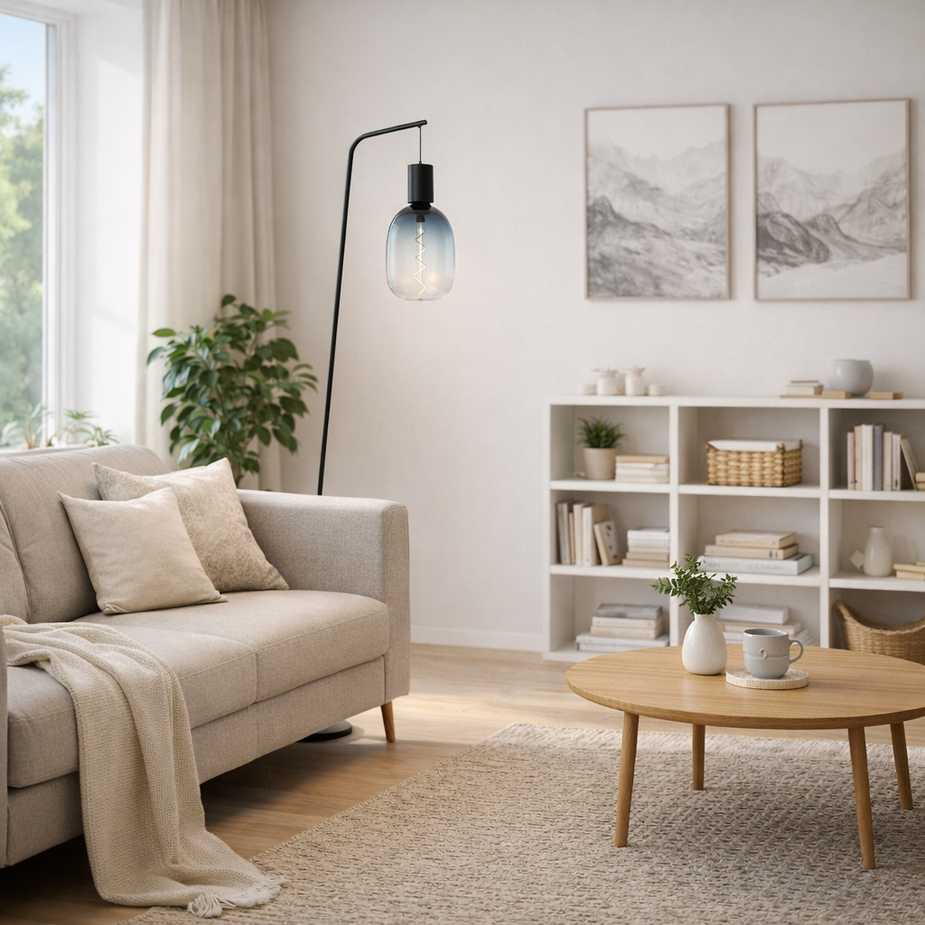 Lampadar Eglo Cranley E27 max. 1x40W, metal/negru