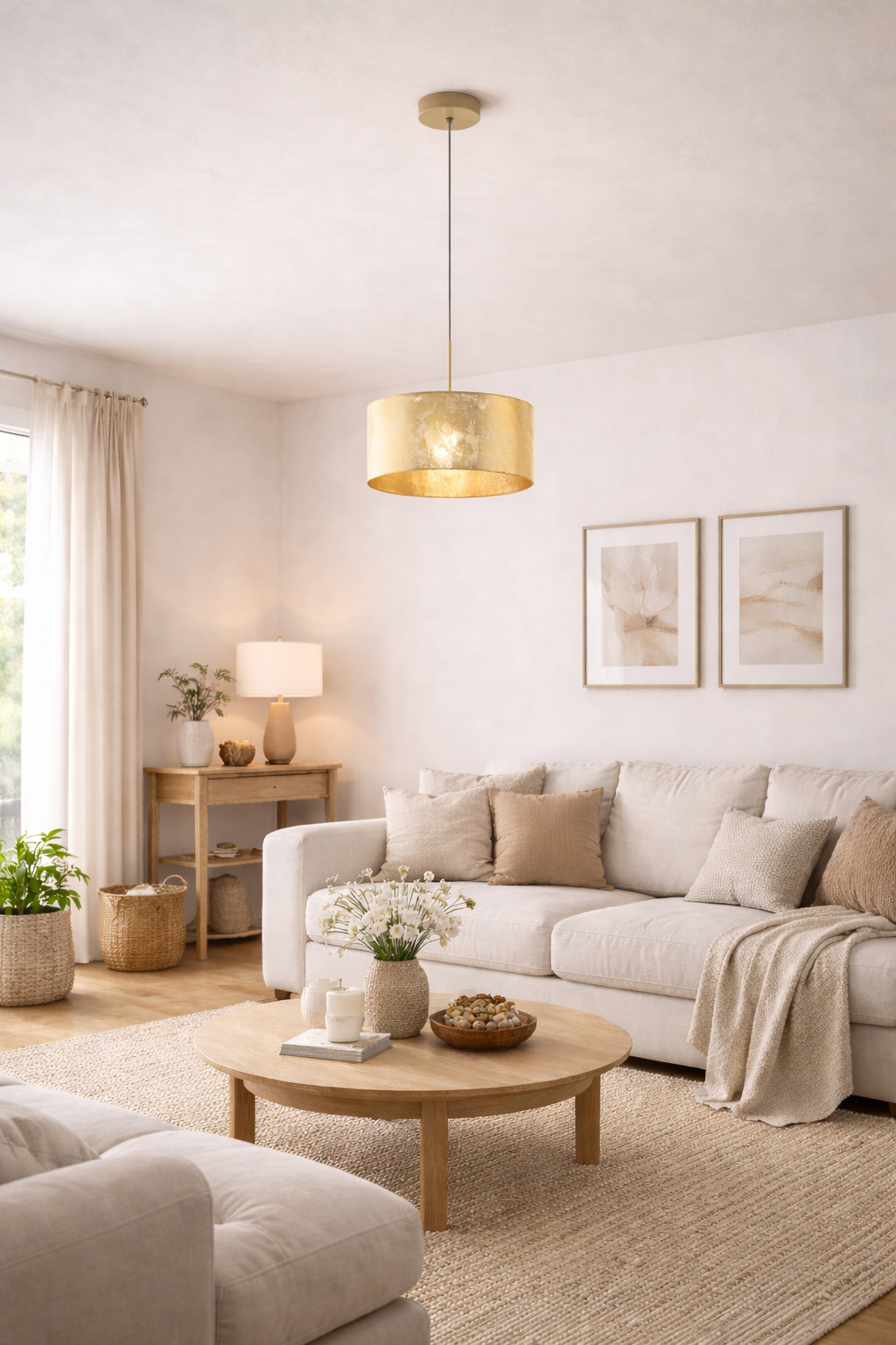 Pendul VISERBELLA 97643 Eglo, 1x60W, auriu, inaltime reglabila