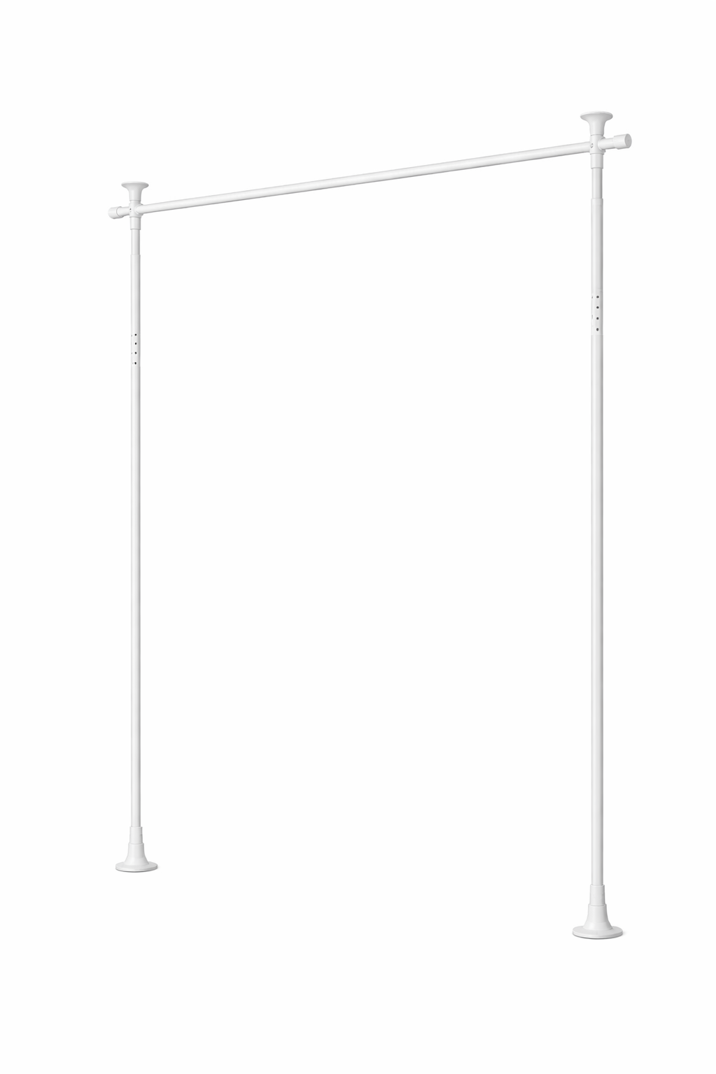 Bară pentru draperii & separator de cameră 2-în-1, reglabilă, fără găurire