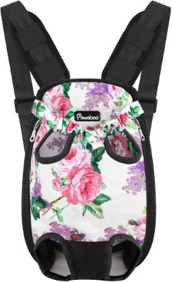 Rucsac Transport Animale Mici – Confort & Siguranță, Design Floral, Ideal pentru Căței și Pisici