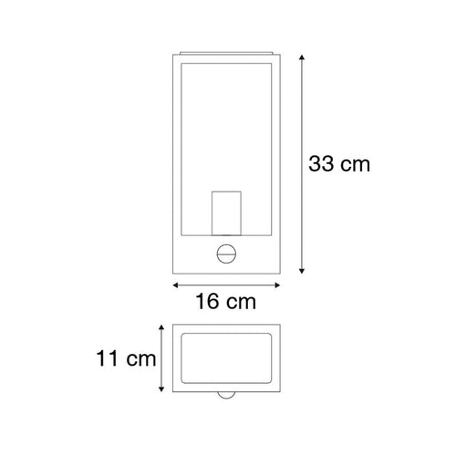 Aplica de exterior cu senzor Eglo 780422 ALGECIRAS 1xE27