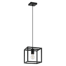 Lustra pendul Eglo BLACKCROWN, neagră, din oțel, inaltime reglabilă