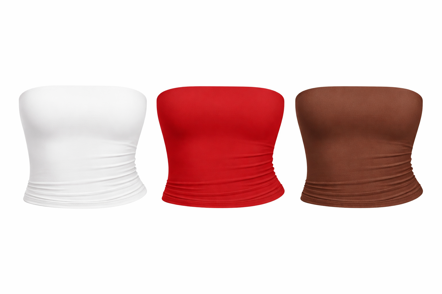 Top Damă Fără Bretele (Bandeau) – Mulat, Elastic, Confort Premium