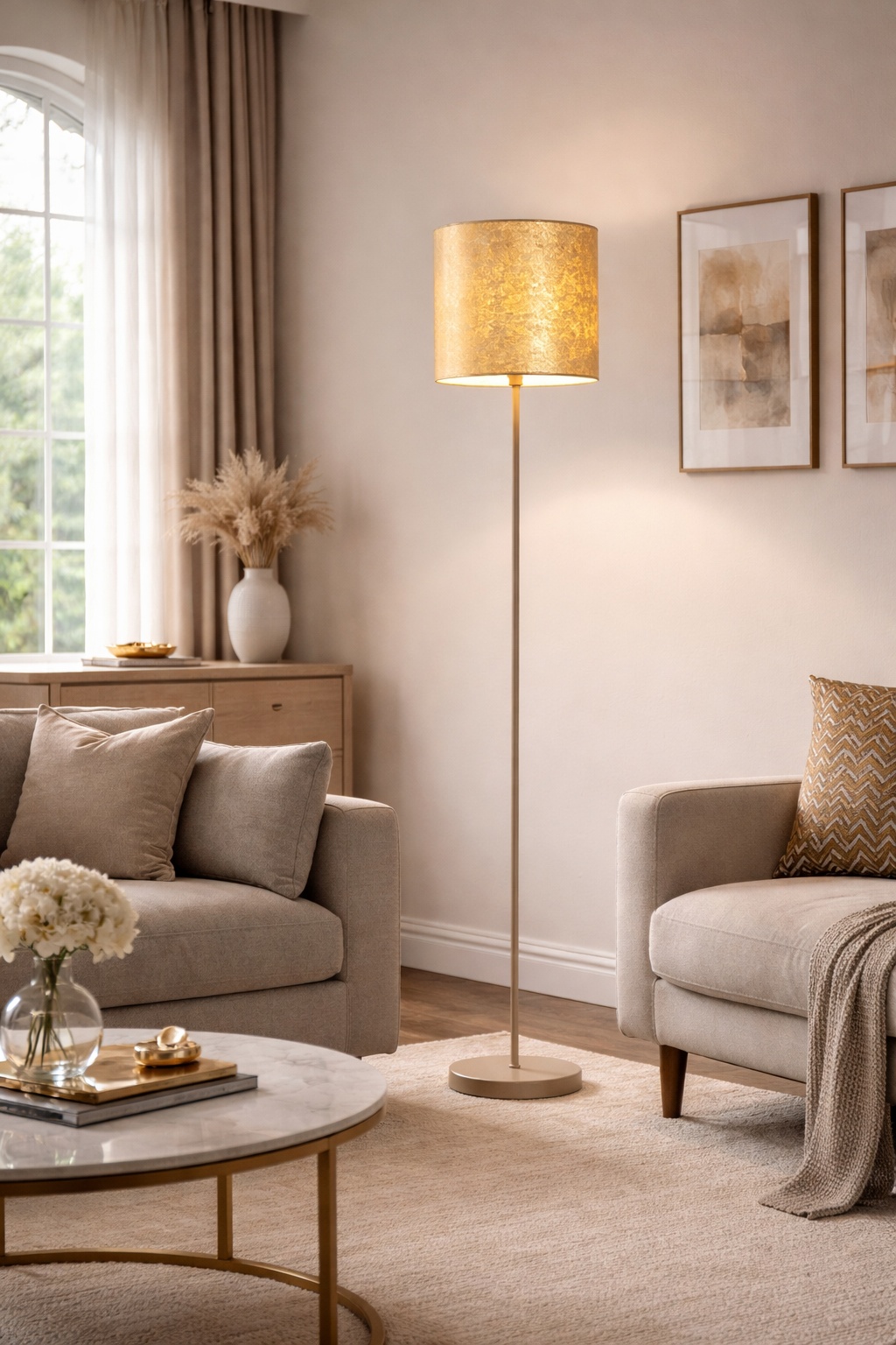 Lampadar VISERBELLA 97647 Eglo, E27, 1x60W, auriu