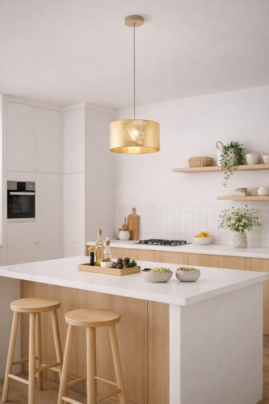 Pendul VISERBELLA 97643 Eglo, 1x60W, auriu, inaltime reglabila