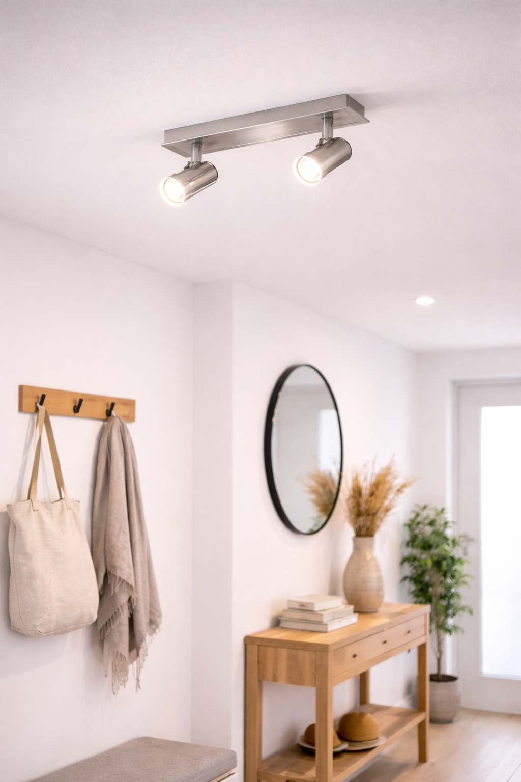 Aplica LED ROTTELO, 90915, nichel/crom, doua surse de iluminat,2x5W,