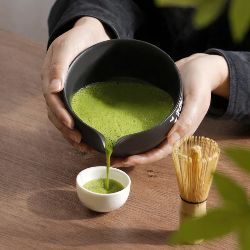 Set complet pentru prepararea ceaiului Matcha – Ritual japonez, 8 piese