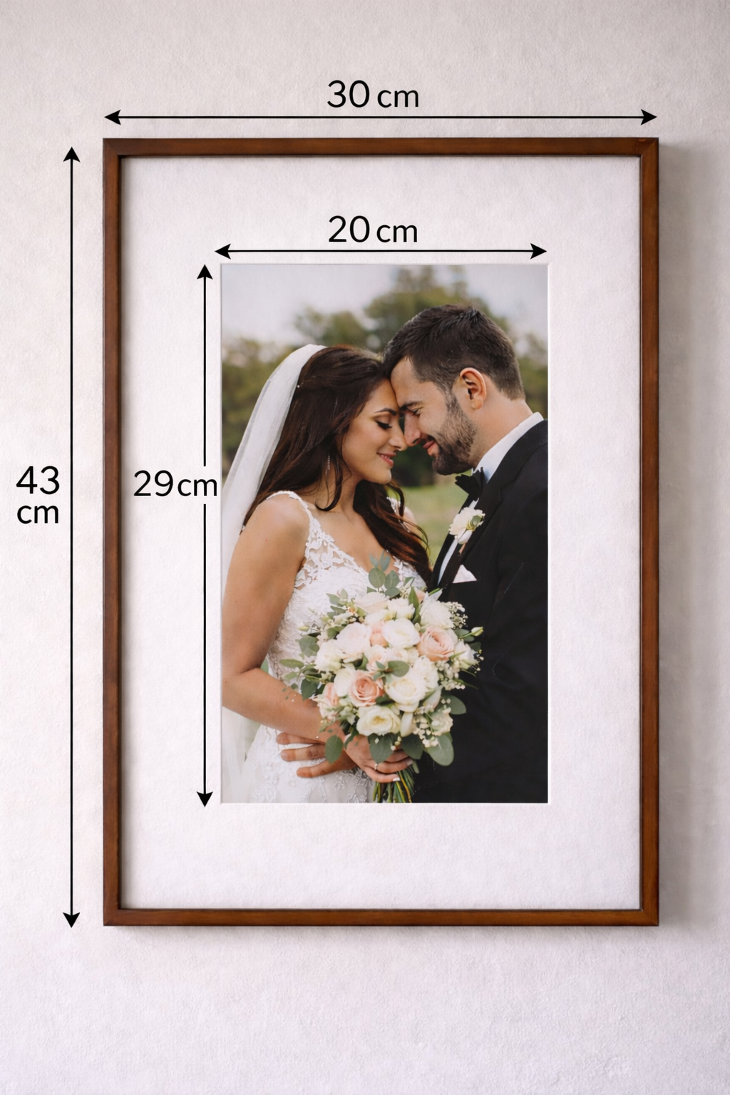 Rama Foto 30x43 cm cu Sticla – Design Elegant, Culoare Satinat