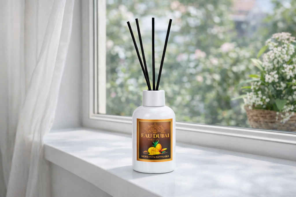 Odorizant de Camera cu betisoare , Eau Dubai Mango, 110ml,