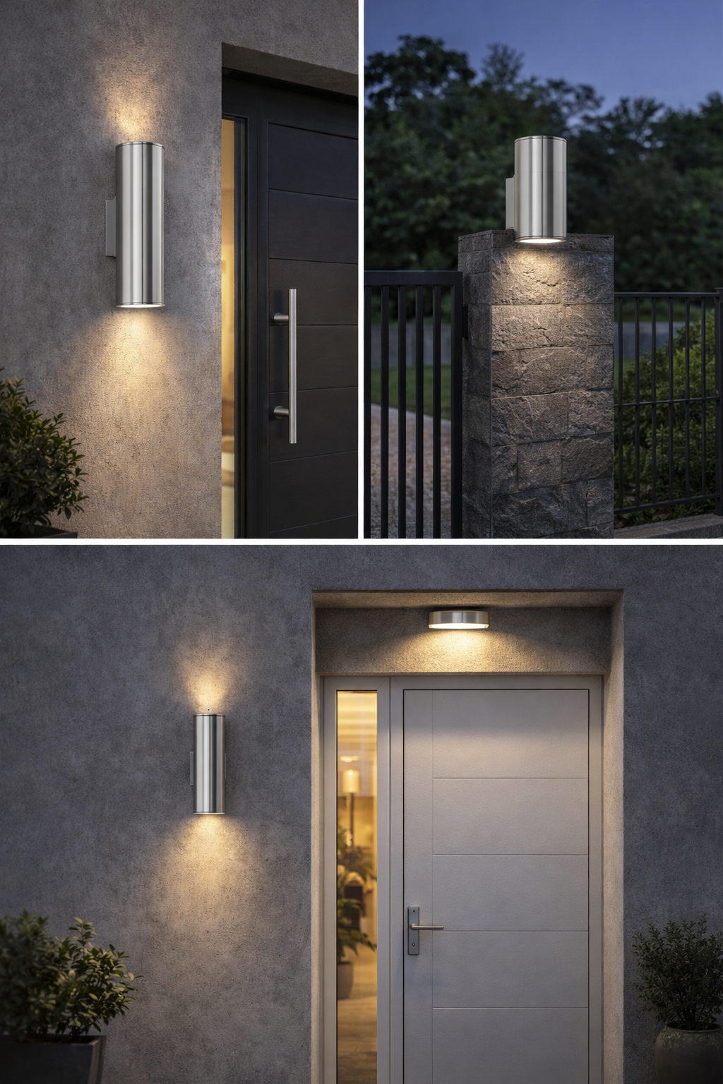 Aplica LED exterior RIGA, 94107, , inox, 2x3W GU10, 2x200lm, 3000K, IP44