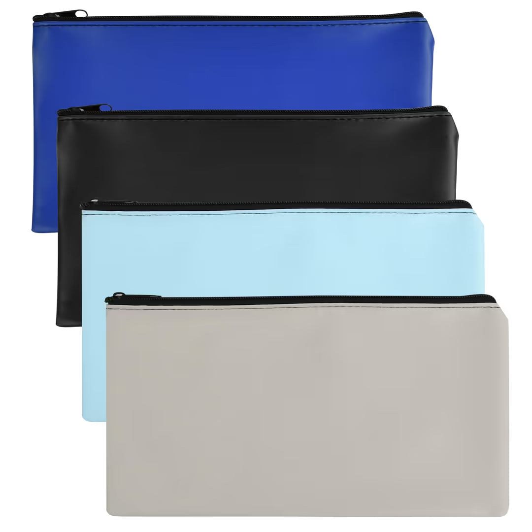 Set 4 Genți Pouch Minimaliste cu Fermoar