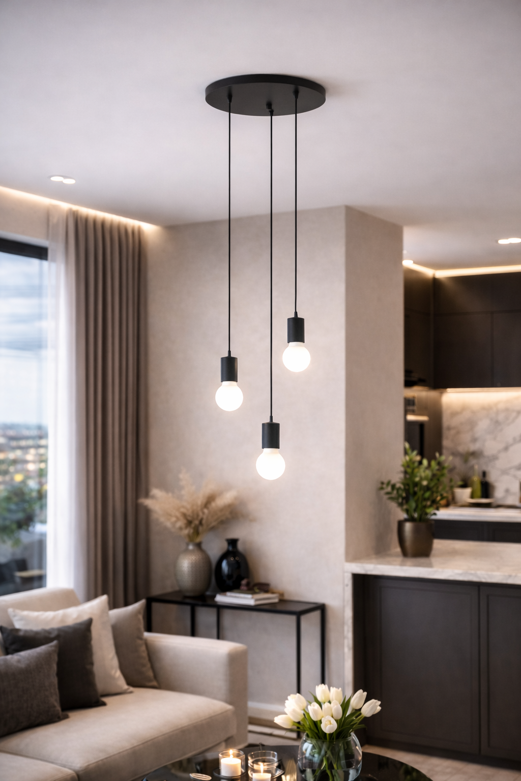 Lampă Suspendată EGLO Nogalte , Înălțime Reglabilă, 150x35cm