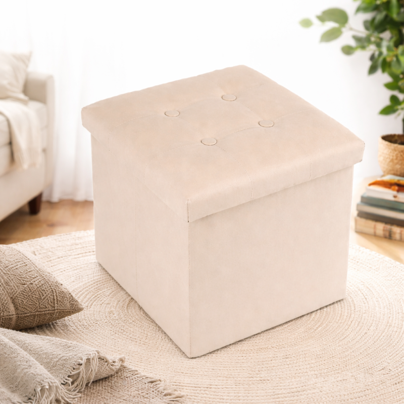 Taburet cu depozitare integrată – design modern, practic și elegant