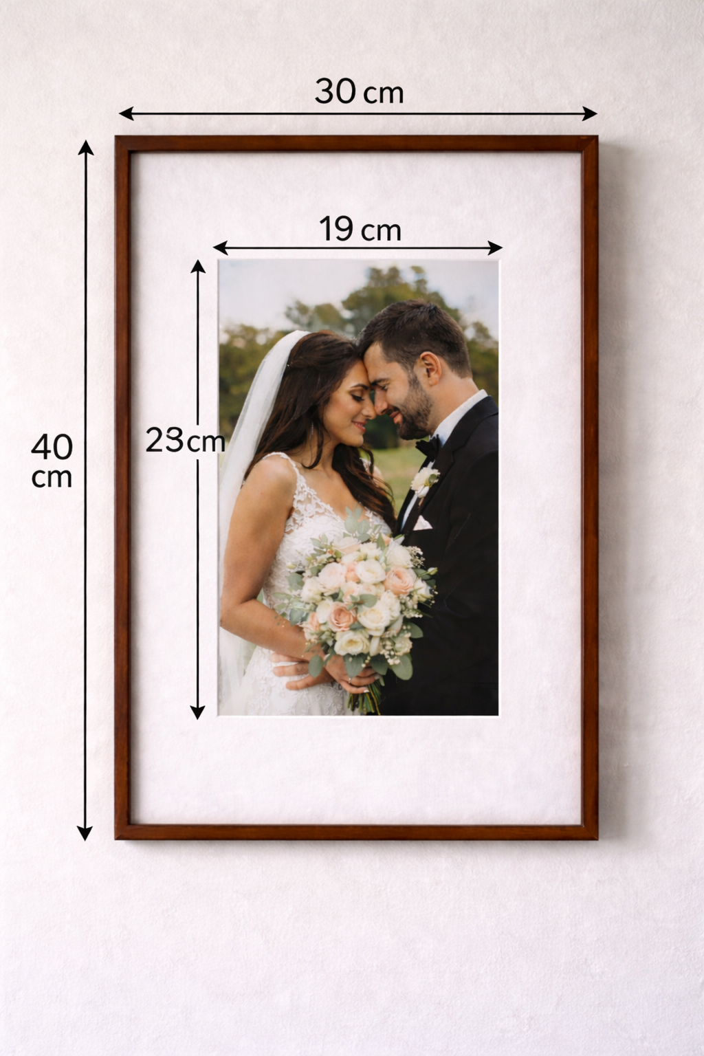 Rama Foto 30x40 cm cu Sticla – Design Elegant, Culoare  Satinat