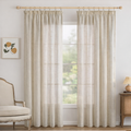Perdele Voile MIULEE Set 2 Buc – 140x122 cm, Semi-Transparente, Design Elegant