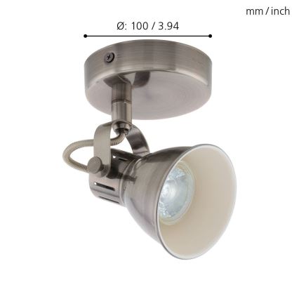 Lampă spot EGLO SERAS 96552, GU10, 1x3W, IP20