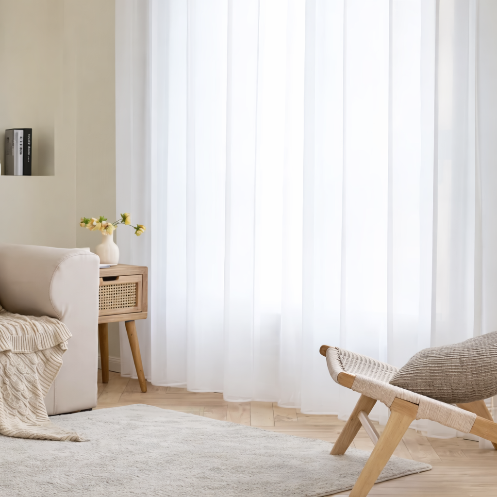 Perdele Emema Set 2 Buc – 140x200 cm, Semi-Transparente, Elegante & Ușor de Montat