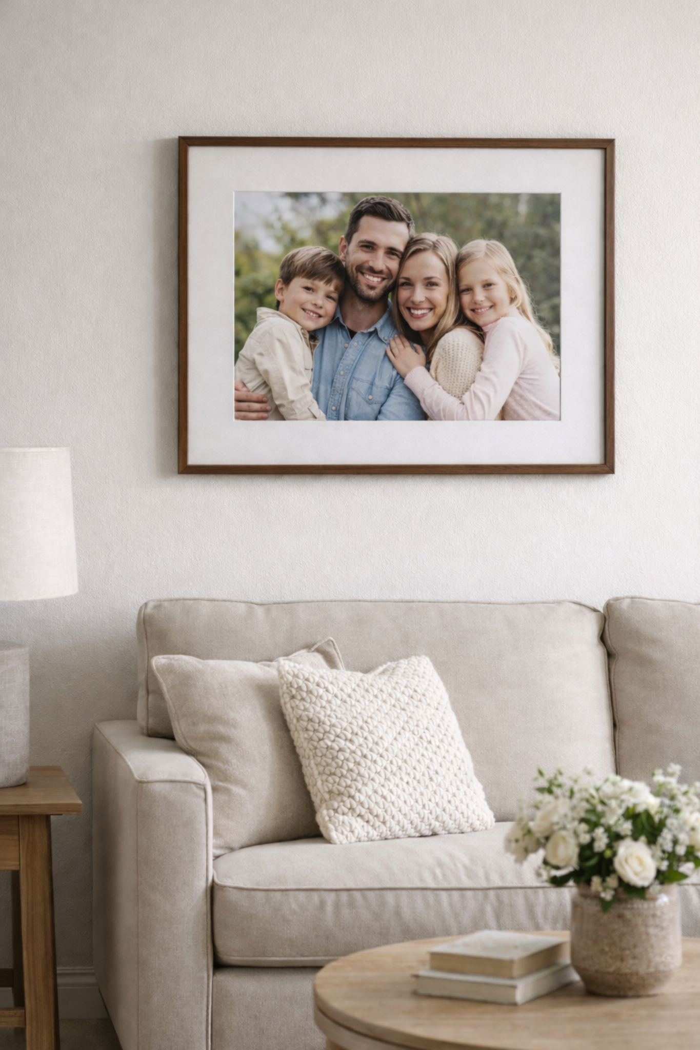 Rama Foto 30x43 cm cu Sticla – Design Elegant, Culoare Satinat