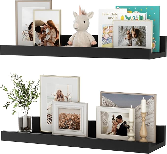 Set 2 Rafturi 40cm multicolor  pentru Living, Bucătărie, Baie, Birou – Suport 10kg