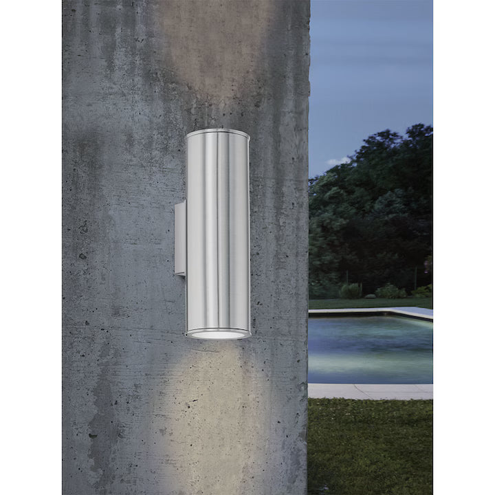 Aplica LED exterior RIGA, 94107, , inox, 2x3W GU10, 2x200lm, 3000K, IP44
