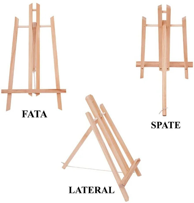 Șevalet din Lemn pentru Masă – Set 2 Bucăți, 40x22 cm, Suport Pictură & Poze