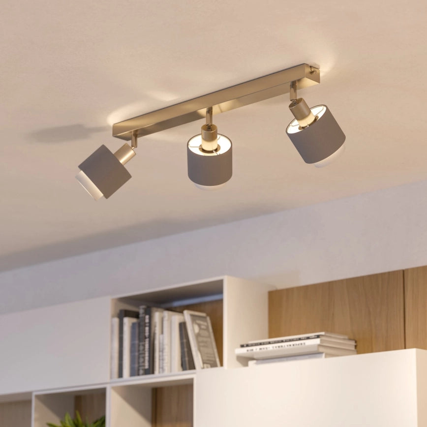 Eglo, 901047, Bellizzi, Spot, E14, 3X7.5W, Ip20, Gri, Alb